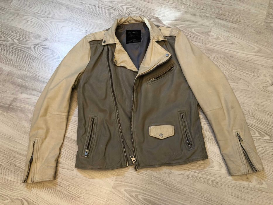 AllSaints geaca piele M, barbateasca, retail 595 euro