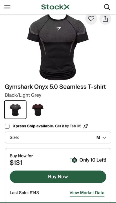 Gymshark Onyx V5