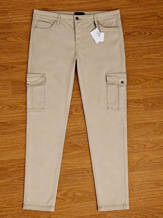 Pantaloni bej cargo Mohito
