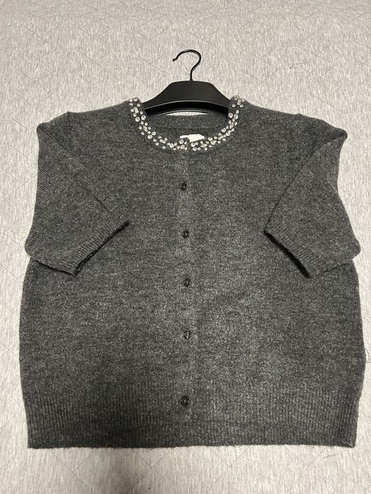 Дамски плетени жилетки с къс ръкав HM