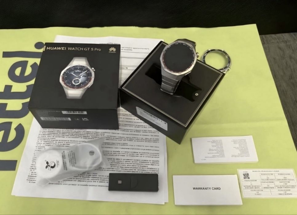 *** 46mm Huawei Watch GT 5 Pro Yettel Гаранция 2026 Titanium GT5