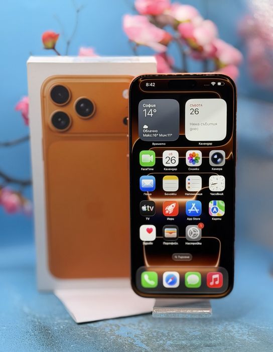 ГАРАНЦИОНЕН!!! Apple iPhone 17 Pro Max, 256GB, 5G, Cosmic Orange