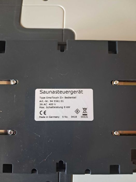 EOS EmoTouch II+ – Panou comandă saună TOUCH – NOU, COMPLET