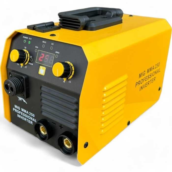 2в1 250А Електрожен + Телоподаващо Инверторно с дисплей с евро букса