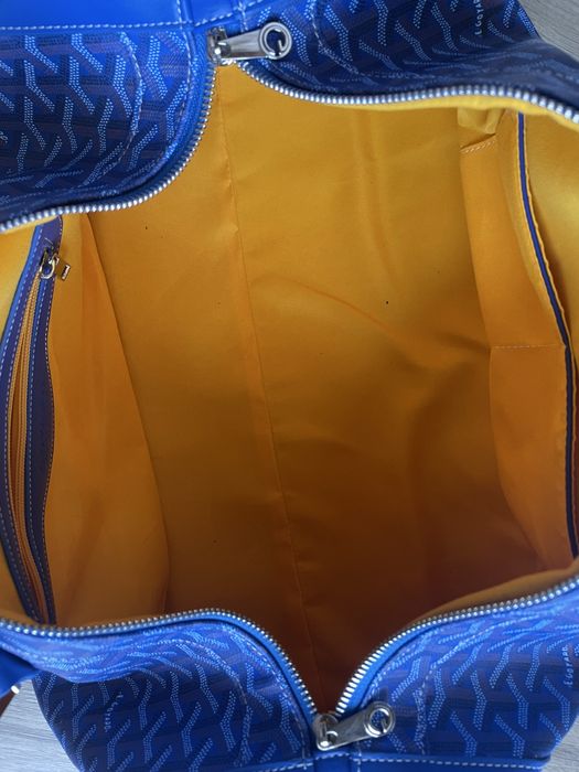 Луксозен син сак Goyard Boeing Duffel