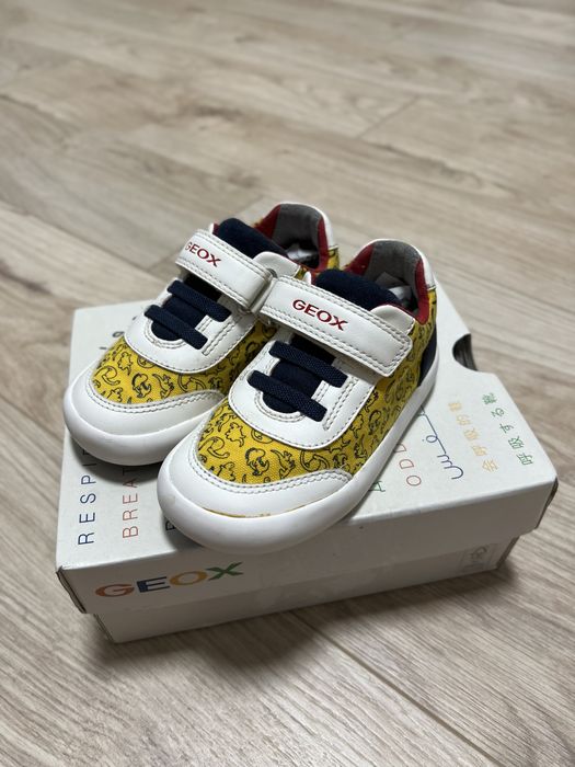 Кожанные детские кеды Geox