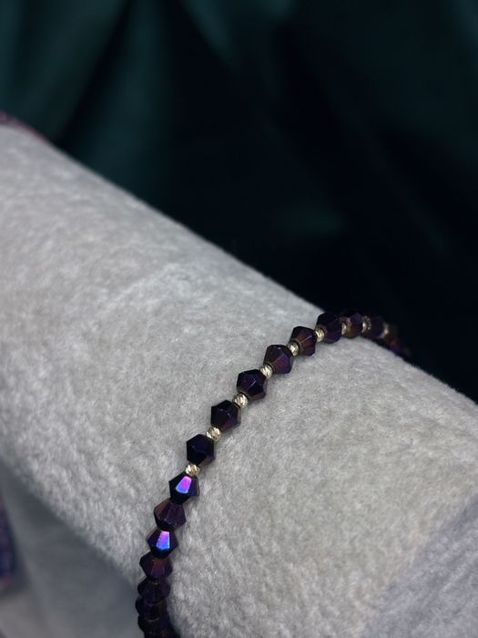Bratara cu 10 bile de aur 14k