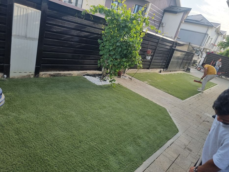 Amenajari Gradini, Insamantare cu gazon ,Gazon artificial ,Gazon rulou