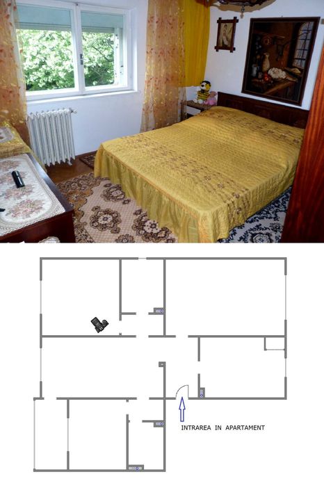 Vând  apartament  4 camere  Micro.4