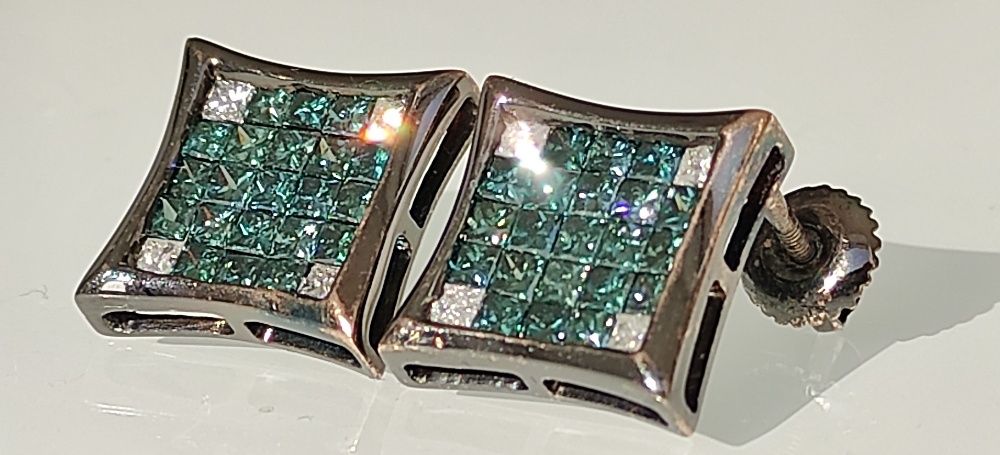 Cercei 14kdiamante naturale 4ct