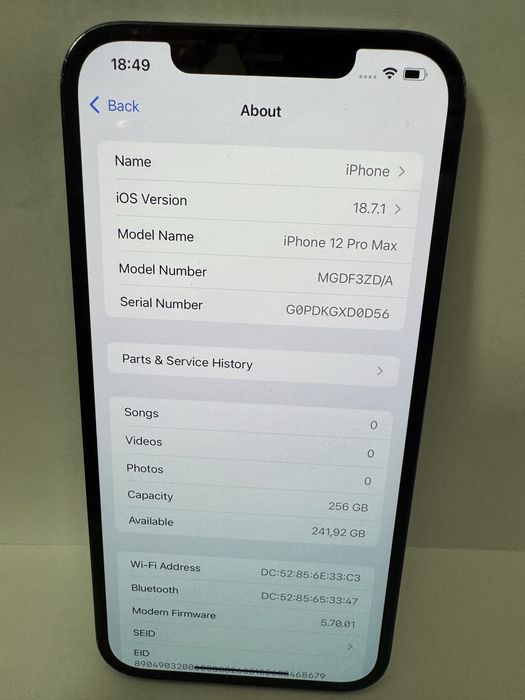 Apple iphone 12 pro max 256gb blue