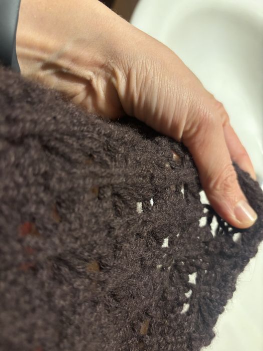 Top crosetat din lana si casmir