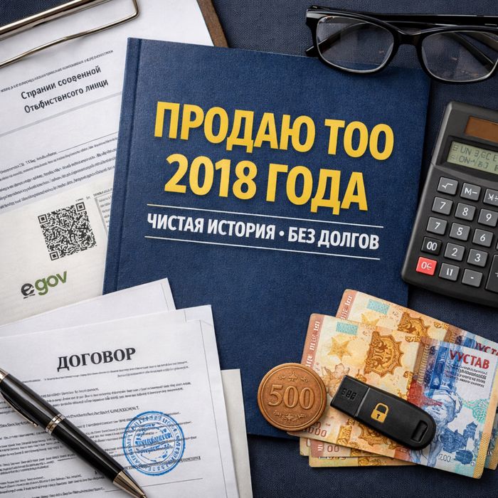 Продам ТОО с 2018 года