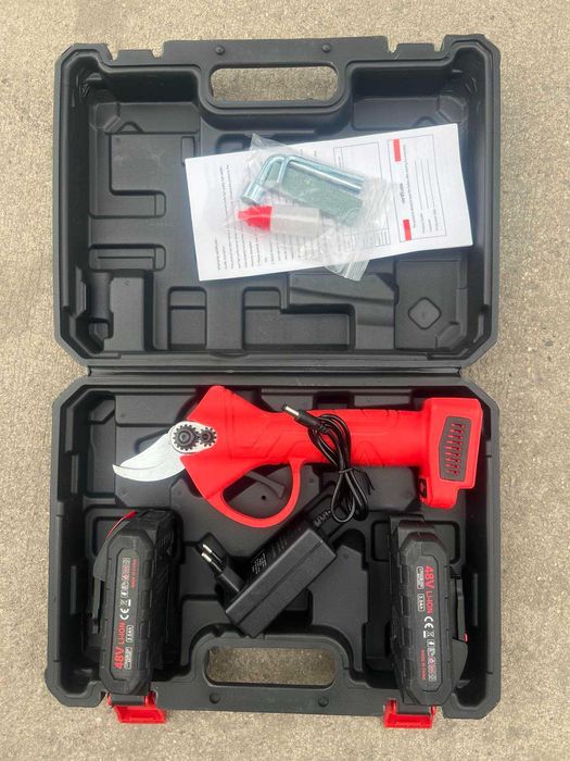 Акумулаторна ножица 48V, 30CM, 2 батерии 48V в куфар