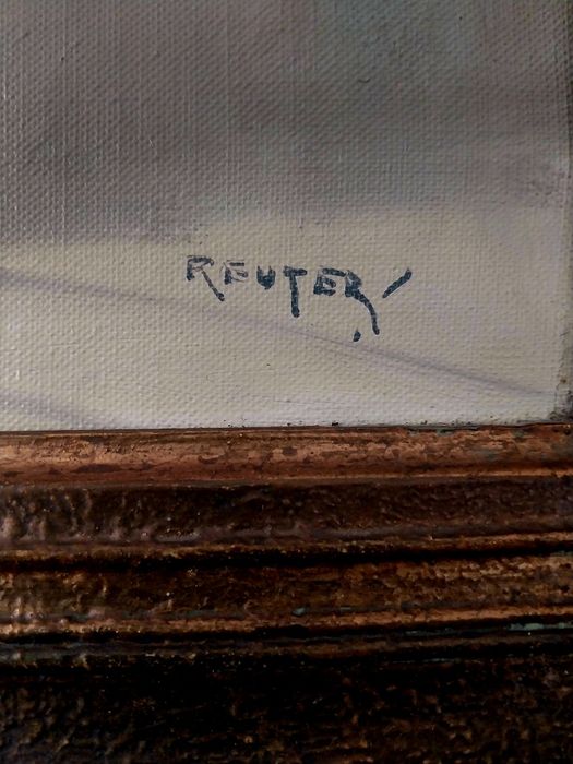 Tablou vechi / Semnat REUTER / Ulei pe pânză