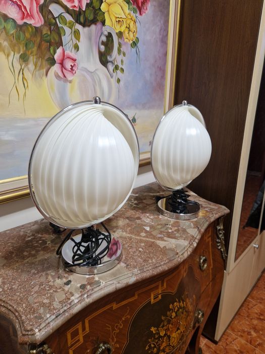 Чифт страхотни антикварни испански нощни лампи