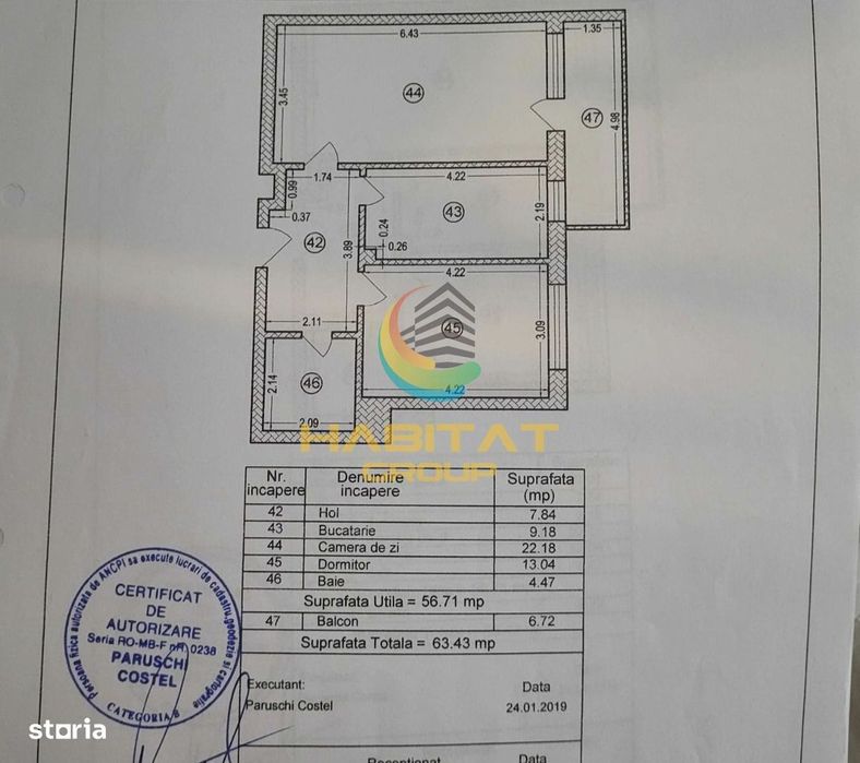 Apartament 2 camere mobilat-Metalurgiei