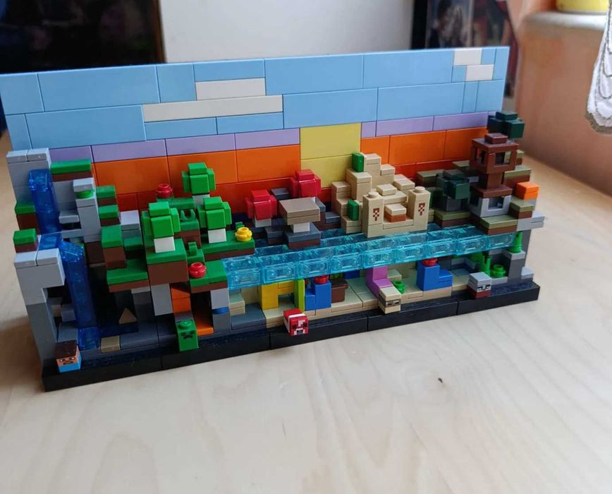 LEGO Minecraft 21589 Mini Biomes – пълен комплект, с кутия и книжка