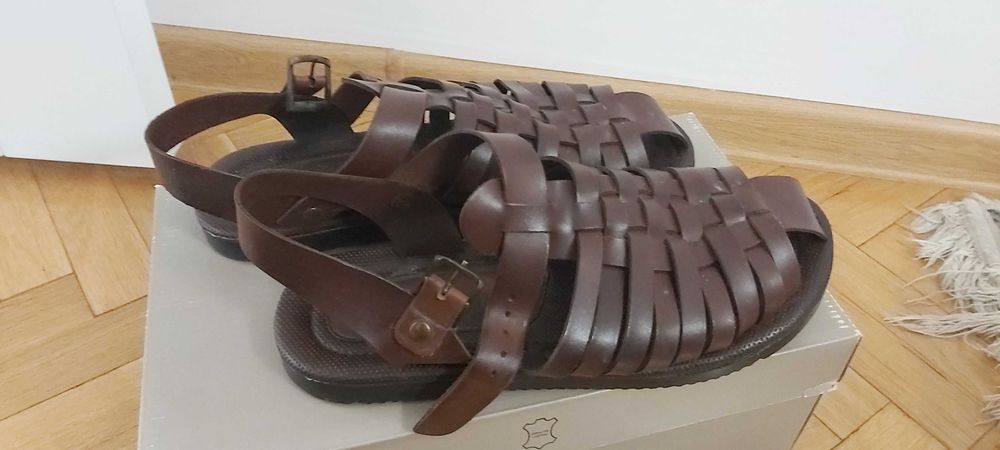 Кожени мъжки сандали