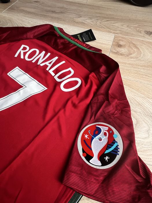 Tricou de fotbal Nike nationala Portugaliei Cristiano Ronaldo CR7 Euro 2016 Marime M