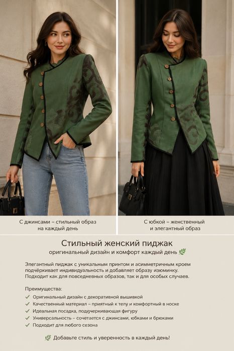 Пиджак в этно стиле