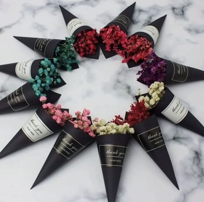 Кулечки цветы искусственные