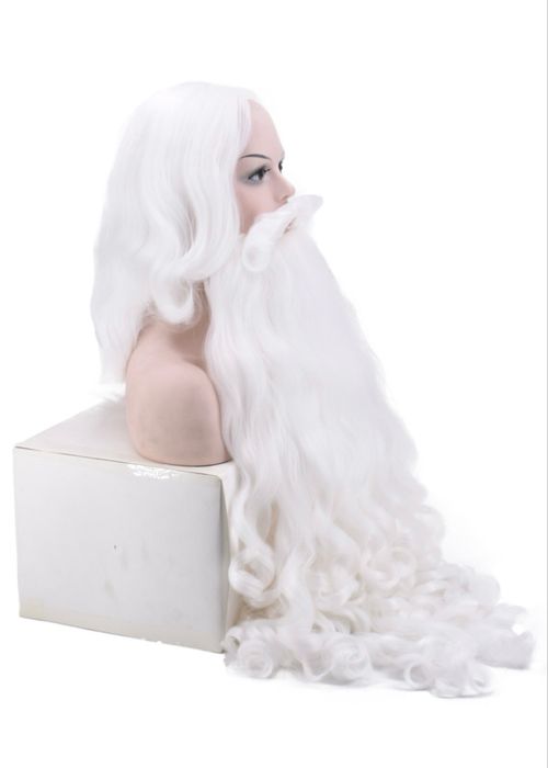 Борода + Парик Деда Мороза 60см