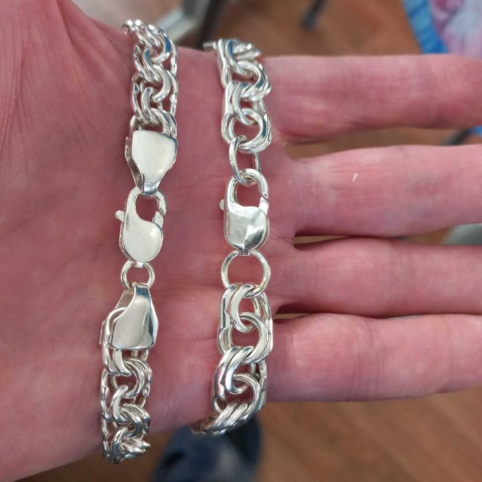 Браслет Бисмарк серебро 925