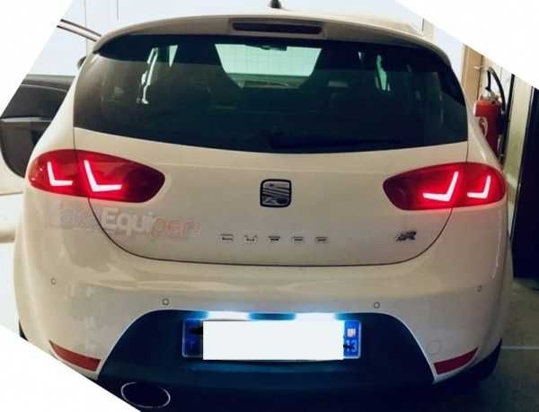 Стопове Сеат ЛЕОН Фейслифт ЛЕД червени тъмни Seat Leon Facelift LED