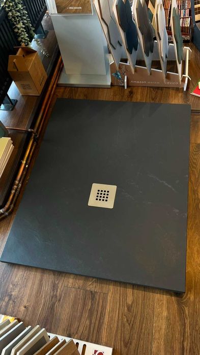 Cadita dus compozit 80x100 cm, gri antracite