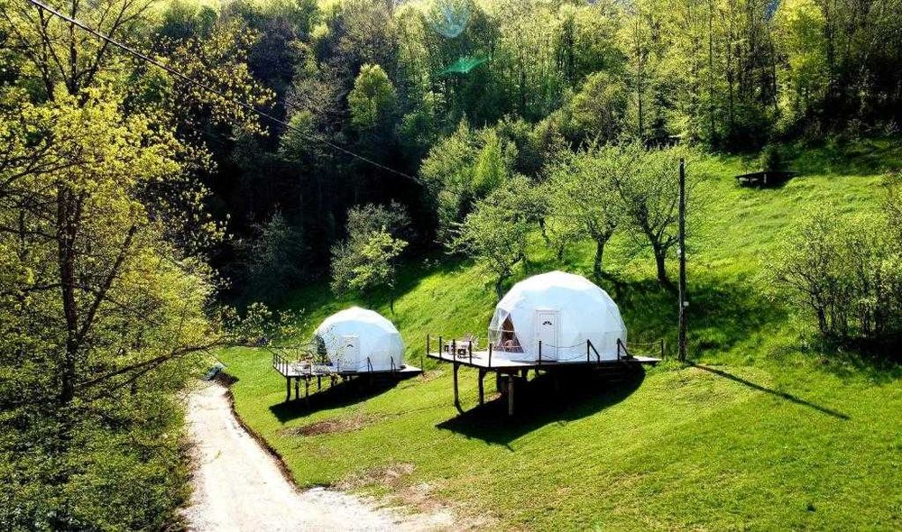 Cort glamping de lux 38.5m2 complet NOU/ oferta /promotie /casa mobila