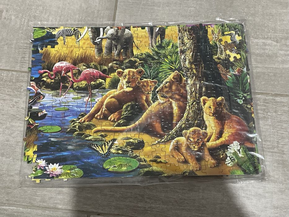 Puzzle cu animale 1000x3 piese