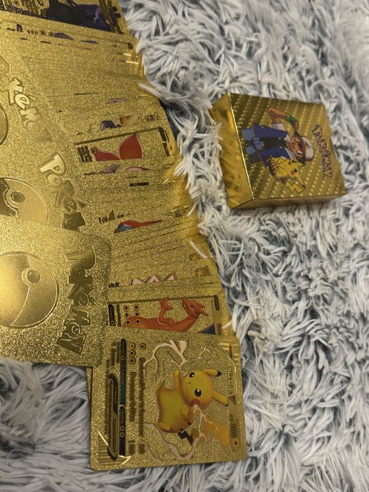 Колекционерски златни Pokemon карти –  (Gold Edition) + кутия