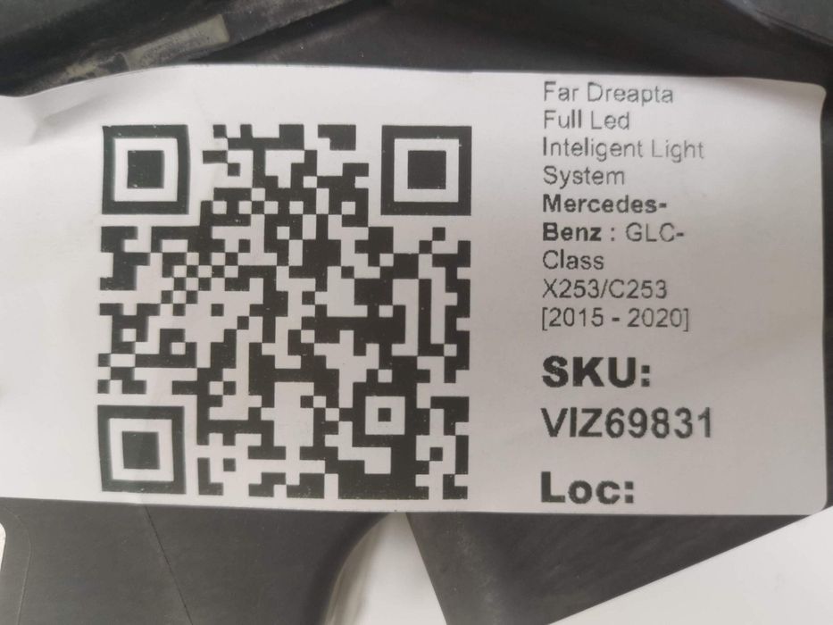 Мерцедес-Бенц ГЛЦ-Класс / Mercedes-Benz GLC-Class X253/C253 Дясна свет