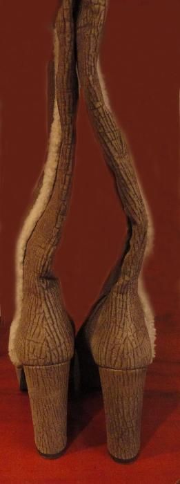 Cizme piele si blanita naturala 38