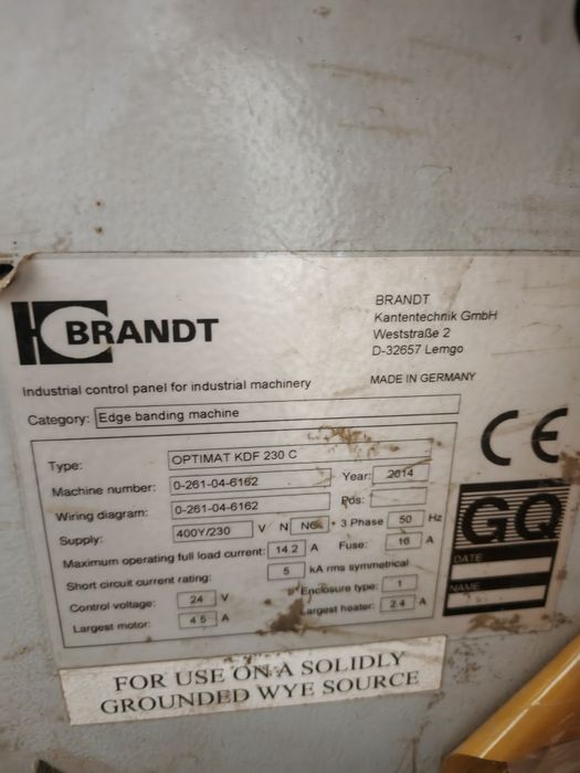 Кромка аблисовични станок BRAND