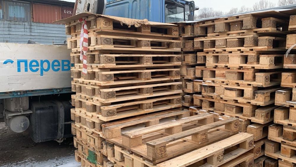 Приём поддонов и паллет