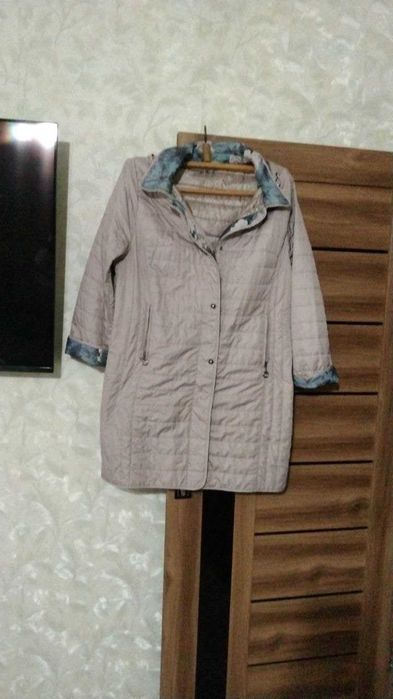 Куртка удлиненная тонкая 54 размер