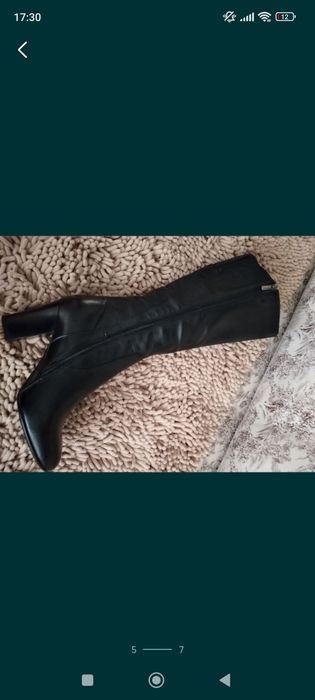 Сапоги кожаные осень -весна Р.39