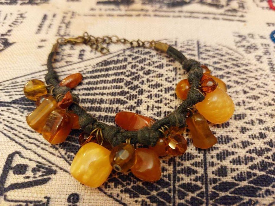 Bratari sidef, os, pietre semipretioase, metal, margele