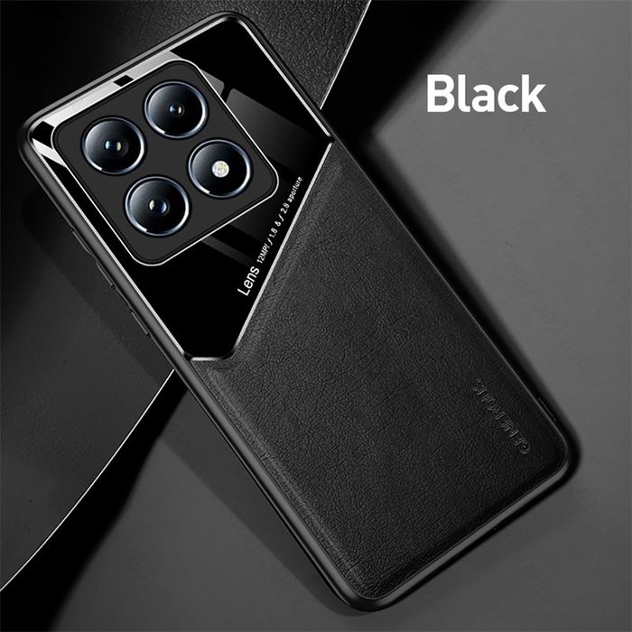 Xiaomi 15 / 14T Pro / GENEROUS Кожен кейс гръб с магнит