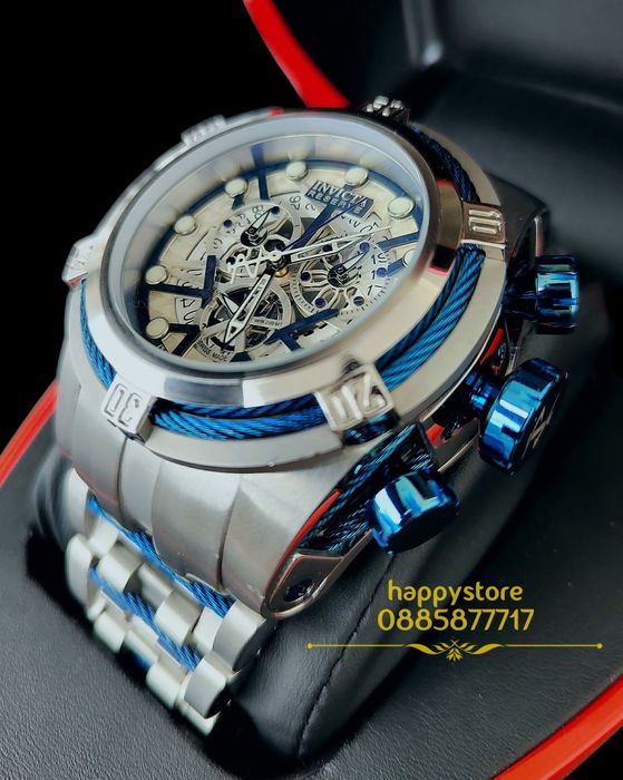 часовник INVICTA Zeus-Reserve Silver 52 mm, Инвикта нов