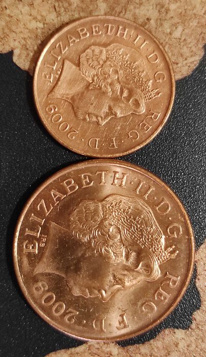 Монети Великобритания(aUNC) > Кралица Елизабет II - 11 бр.