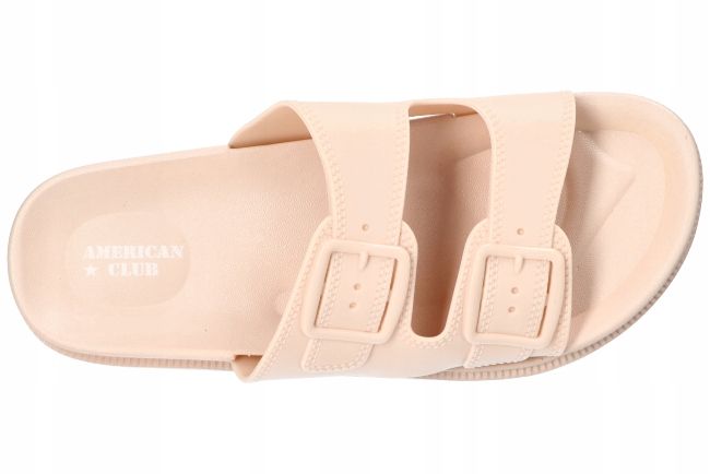 Дамски чехли American Club NH188 бежови