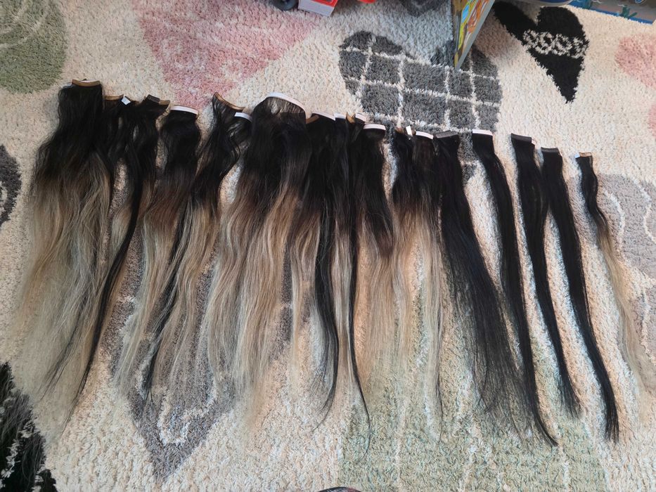 Естествена коса на стикери