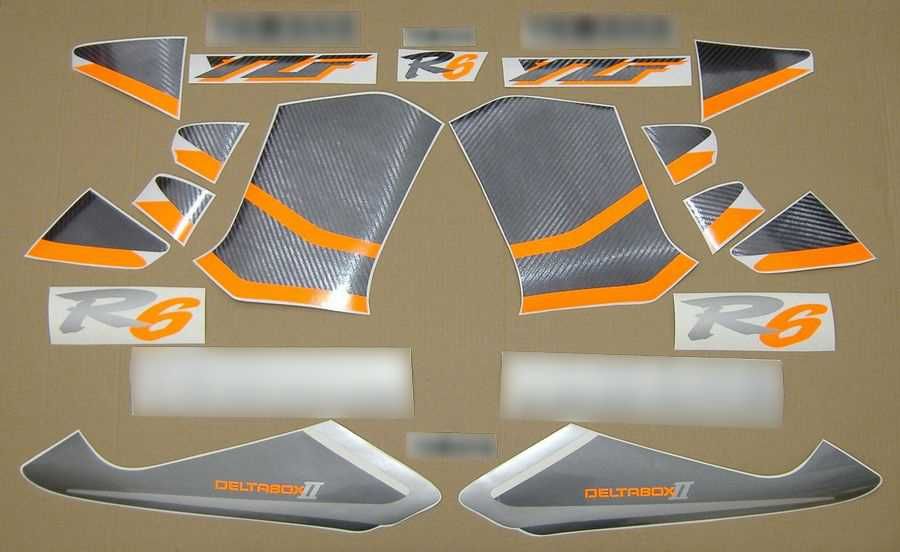 Стикери Yamaha R6 1-во поколение 1999г-2002г лепенки Ямаха р6 rj03