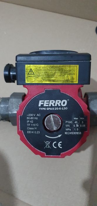 Pompa de recirculare apa calda Ferro 25-6/130MM GPA II