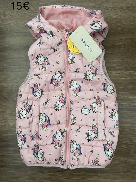 Дрехи за момиче комплекти, клинове, дънки, рокли, яке 122 см и 128 см