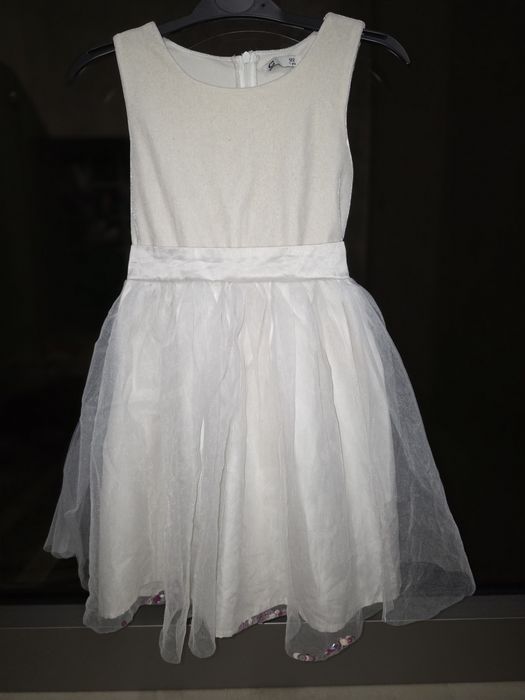 Rochie alba,cu paiete 122