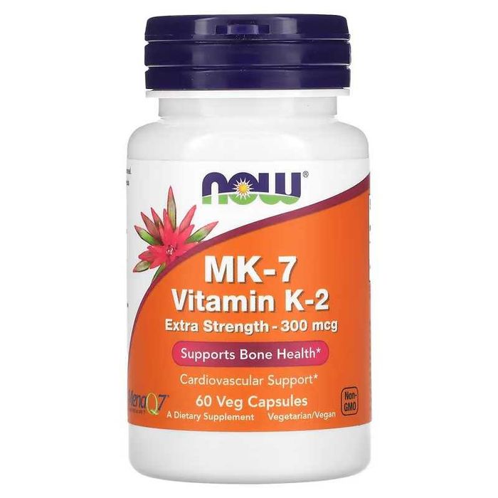 NOW Foods MK-7 Vitamin K-2 , 100 mcg и 300 mcg NOW MK-7 K2 МК7 МК 7
